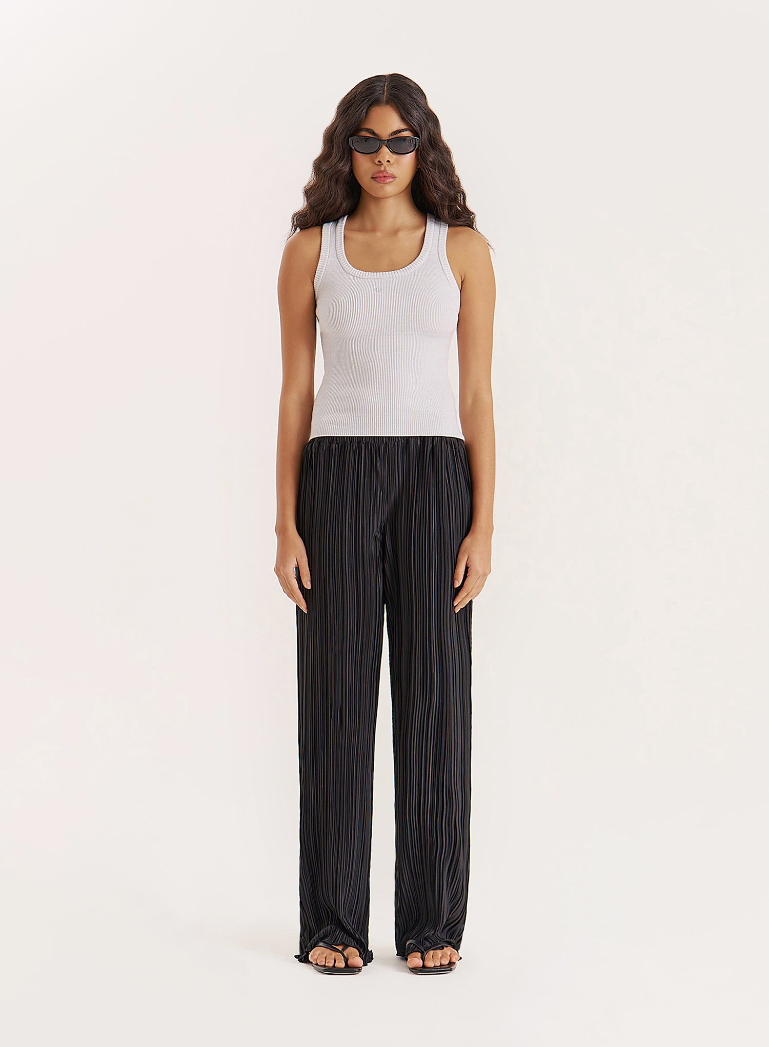 Grey Knitted 4th Vest Top